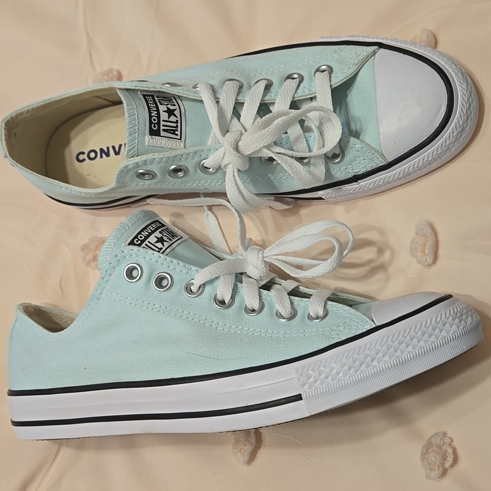 Converse AllStar Sneaker Unisex Adult Chuck Taylor LowTop Pastel Green 10.5W NEW